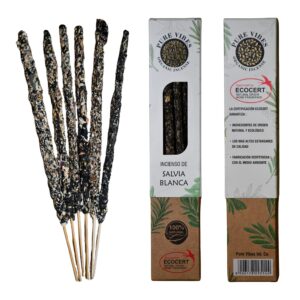 Incienso orgánico Pure Vibes SALVIA BLANCA