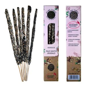 Incienso orgánico Pure Vibes PALO SANTO – SÁNDALO