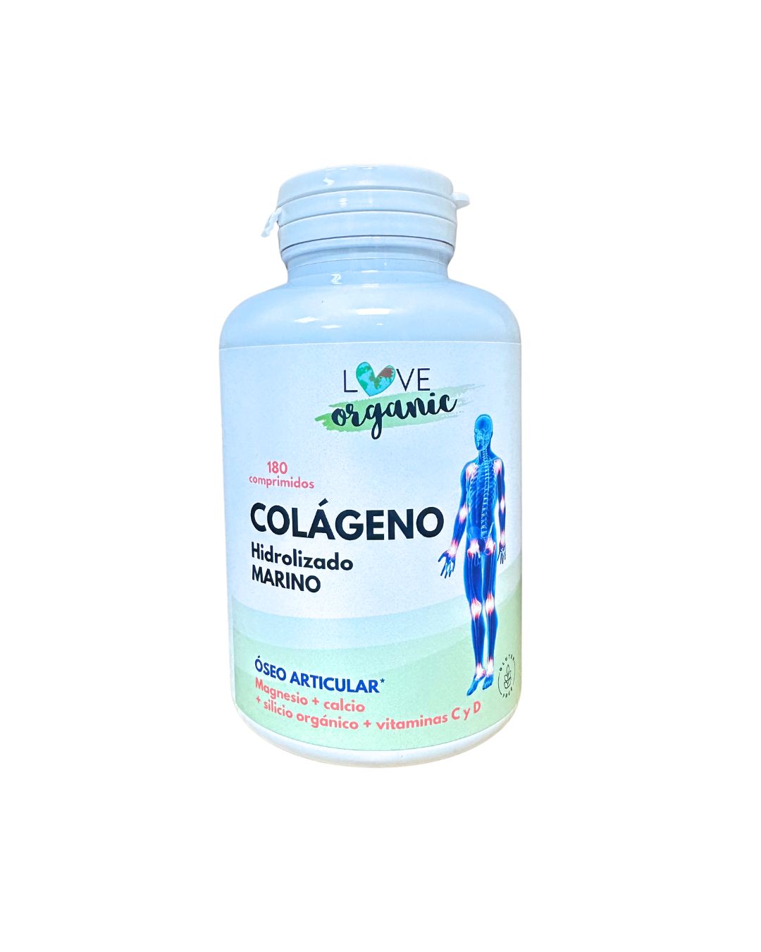 Colágeno hidrolizado marino + mg 180 compr.