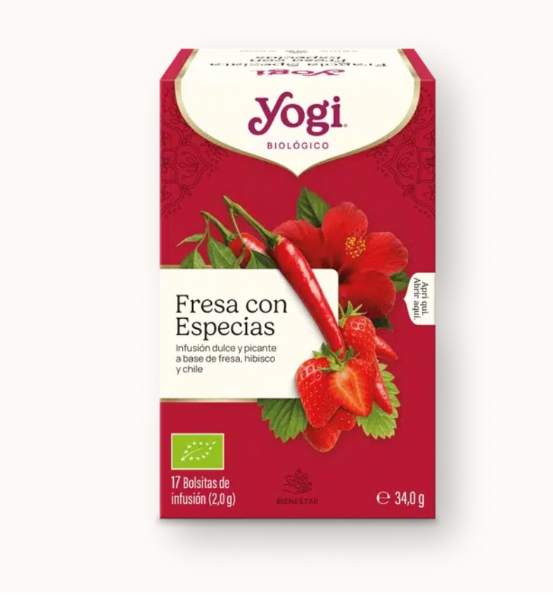 Yogi fresa con especias